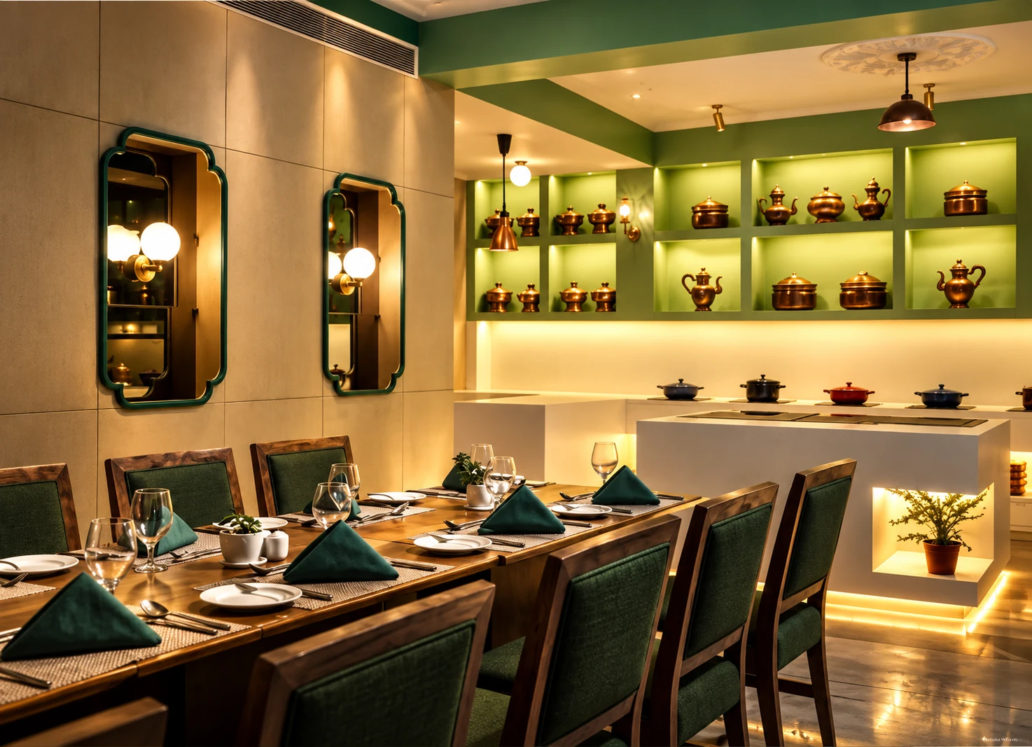 Restoran iç mekanı, geliştirilmiş bir versiyona dönüştürüldü