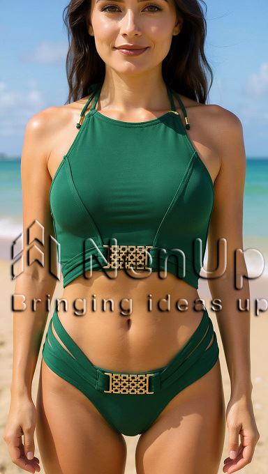Plajda poz veren bikinili model